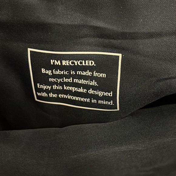 NWT Estée Lauder Carryall Tote Bag - Navy Blue with Red Tassel - Picture 4 of 5